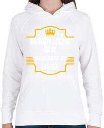 printfashion Ha nagy leszek én is Mercedes-es leszek - Női kapucnis pulóver - Fehér (14640820)