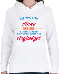 printfashion Eltévedni - Én vagyok - Női kapucnis pulóver - Fehér (13493135)