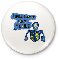 printfashion Csontváz Póló_will - Kitűző, hűtőmágnes - Fehér (3079296)