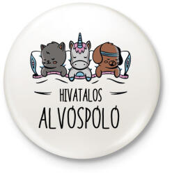 printfashion Alvóspóló - hivatalos - Kitűző, hűtőmágnes - Fehér (5604408)