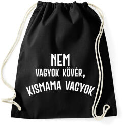 printfashion Nem vagyok kövér, kismama vagyok - Fehér - Sportzsák, Tornazsák - Fekete (7054801)