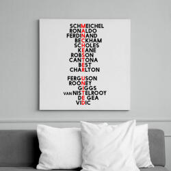 printfashion Manchester United - Vászonkép - Fehér (6627577)