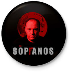 printfashion TONY SOPRANO-THE SOPRANOS - Kitűző, hűtőmágnes - Fekete (3103626)