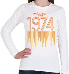 printfashion 1974 - Női hosszú ujjú póló - Fehér (12152052)