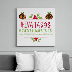 printfashion Hivatásos bejgli kostoló - Vászonkép - Fehér (11001851)