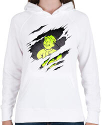printfashion Pipboy - Női kapucnis pulóver - Fehér (439696)