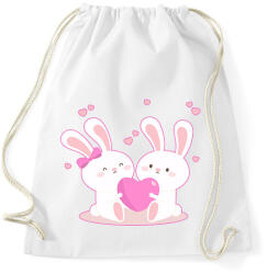 printfashion Nyuszi szerelem! - Sportzsák, Tornazsák - Fehér (14187009)