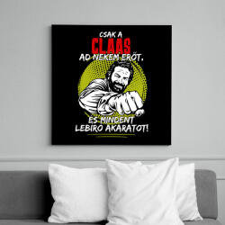 printfashion Csak a claas ad nekem erőt - Vászonkép - Fekete (7625466)