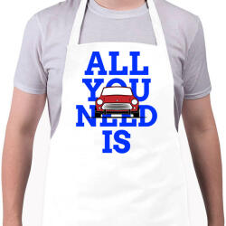 printfashion All you need is Mini - Kötény - Fehér (9957782)