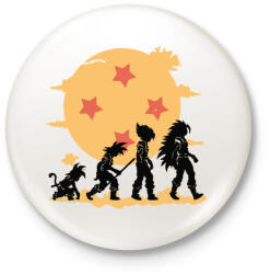 printfashion Dragonball evolúció - Kitűző, hűtőmágnes - Fehér (3077367)