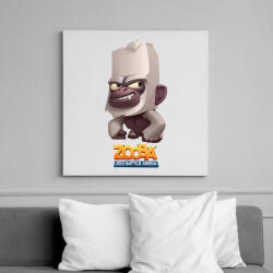 printfashion Zooba - Bruce - Vászonkép - Fehér (6635598)