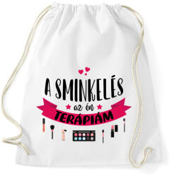 printfashion A sminkelés az én terápiám - Sportzsák, Tornazsák - Fehér (8470547)