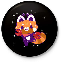 printfashion Horoszkóp-RÁK - Kitűző, hűtőmágnes - Fekete (12708092)