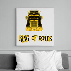 printfashion king of roads - Vászonkép - Fehér (6626464)