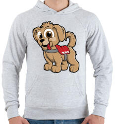 printfashion Rescue Puppy - Férfi kapucnis pulóver - Sport szürke (863911)