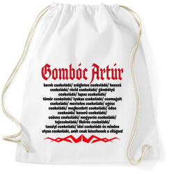 printfashion Gombóc Artúr és a világ összes csokoládéja - Sportzsák, Tornazsák - Fehér (16606610)