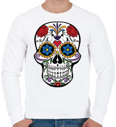 printfashion Koponya - Férfi pulóver - Fehér (14815824)