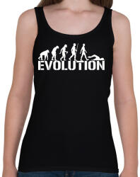 printfashion Úszás evolúció - Női atléta - Fekete (988951)