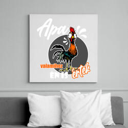 printfashion apa valamihez értek - Vászonkép - Fehér (6640131)
