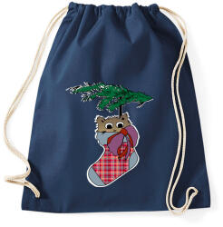 printfashion cica zokniban - Sportzsák, Tornazsák - Sötétkék (5591402)