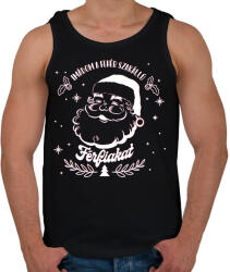 printfashion Fehér szakállú férfiak - Férfi atléta - Fekete (9675585)