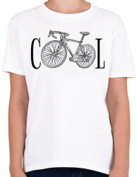 printfashion Biking is cool - Gyerek póló - Fehér (12045232)