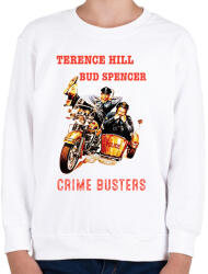 printfashion crime busters - Gyerek pulóver - Fehér (8958341)