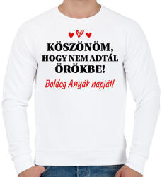 printfashion Nem adtál örökbe - Férfi pulóver - Fehér (16033826)