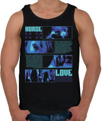 printfashion Horse Love - Férfi atléta - Fekete (15934498)