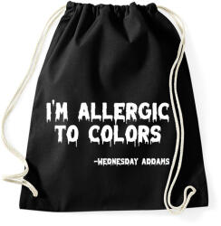 printfashion Allergia a színekre - fehér - Sportzsák, Tornazsák - Fekete (11546561)
