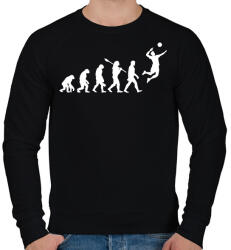 printfashion Röplabda evolúció - Férfi pulóver - Fekete (14006371)