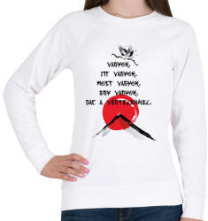 printfashion Vagyok - Haiku - Női pulóver - Fehér (7632690)