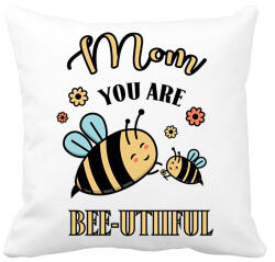 printfashion Mom you are bee-utiful - Párnahuzat, Díszpárnahuzat - Fehér (16822783)