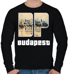 printfashion bp budapest - Férfi pulóver - Fekete (1952905)