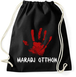 printfashion Maradj otthon - Sportzsák, Tornazsák - Fekete (3900228)