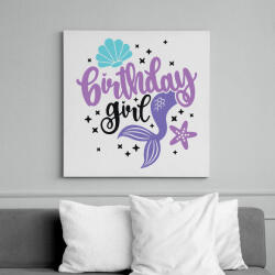 printfashion Birthday Girl - Vászonkép - Fehér (13859799)