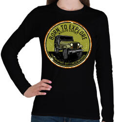 printfashion Terepjáró - Női hosszú ujjú póló - Fekete (14227968)