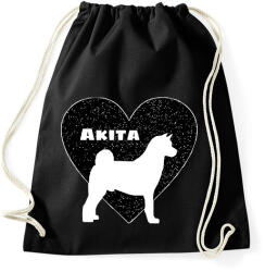 printfashion Akita - Sportzsák, Tornazsák - Fekete (2369150)