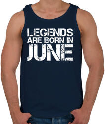 printfashion A legendák júniusban születnek - Férfi atléta - Sötétkék (243270)