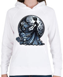 printfashion Kék lady - Női kapucnis pulóver - Fehér (15873228)