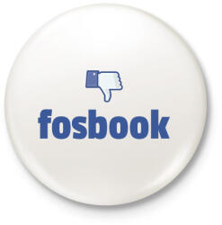 printfashion fosbook - Kitűző, hűtőmágnes - Fehér (10440609)