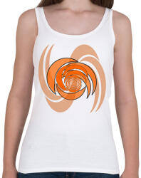 printfashion spiral1_orange - Női atléta - Fehér (13075403)