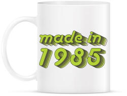 printfashion made-in-1985-green-grey - Bögre - Fehér (790375)