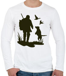 printfashion Vadászat - Férfi hosszú ujjú póló - Fehér (15461484)