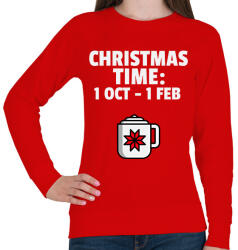 printfashion CHRISTMAS TIME - Női pulóver - Piros (9545929)