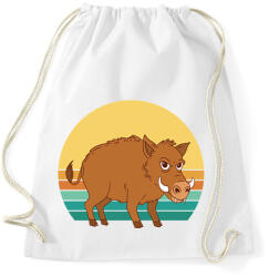 printfashion Vaddisznó - Sportzsák, Tornazsák - Fehér (11797804)