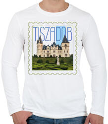 printfashion Tiszadob - Férfi hosszú ujjú póló - Fehér (7425201)