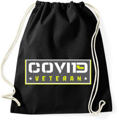 printfashion Covid veteran - Sportzsák, Tornazsák - Fekete (2811723)