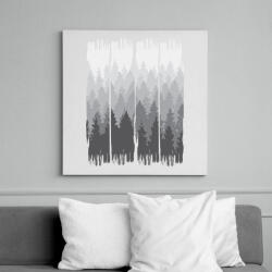 printfashion Festett erdő - Vászonkép - Fehér (13369901)
