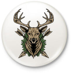 printfashion szarvas - Kitűző, hűtőmágnes - Fehér (15812069)